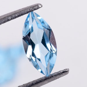 Sky Blue Topaz Marquise Cut Gemstone: 10X5X4 mm Loose Stone