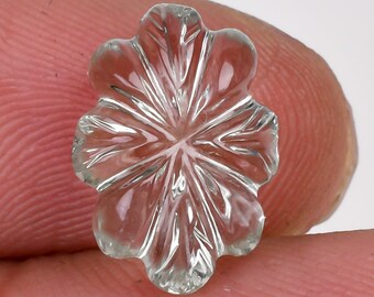Green Amethyst Carving: 4.15 Carat Prasiolite Gemstone, Brazil Origin (13.5X9.5X5 mm)