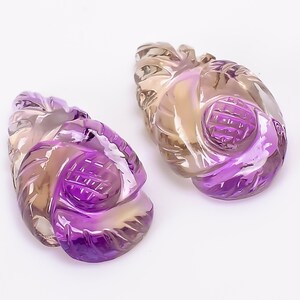 Butterfly Ametrine Quartz: Fancy Cut Bolivian Gemstone (18.5X11.0X7.0 mm)