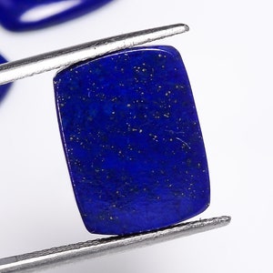Natürlicher Lapislazuli Cabochon: Edelstein im Kissenschliff (16X12X4 mm)