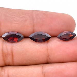 Mozambique Garnet Marquise Cut Gemstone: 12x6mm Loose Faceted Stone