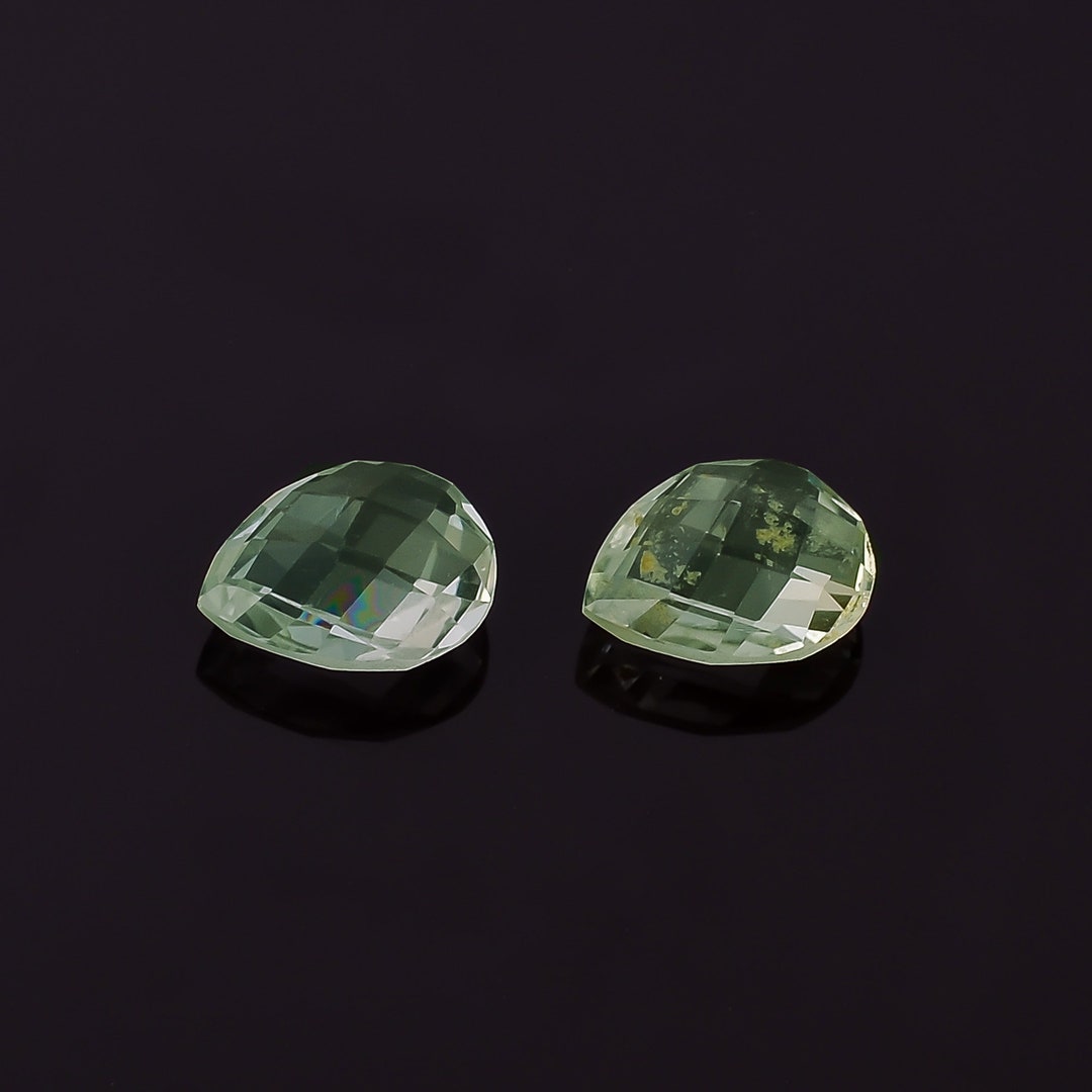 Pale Green Prasiolite Pear - 4.56 Ct