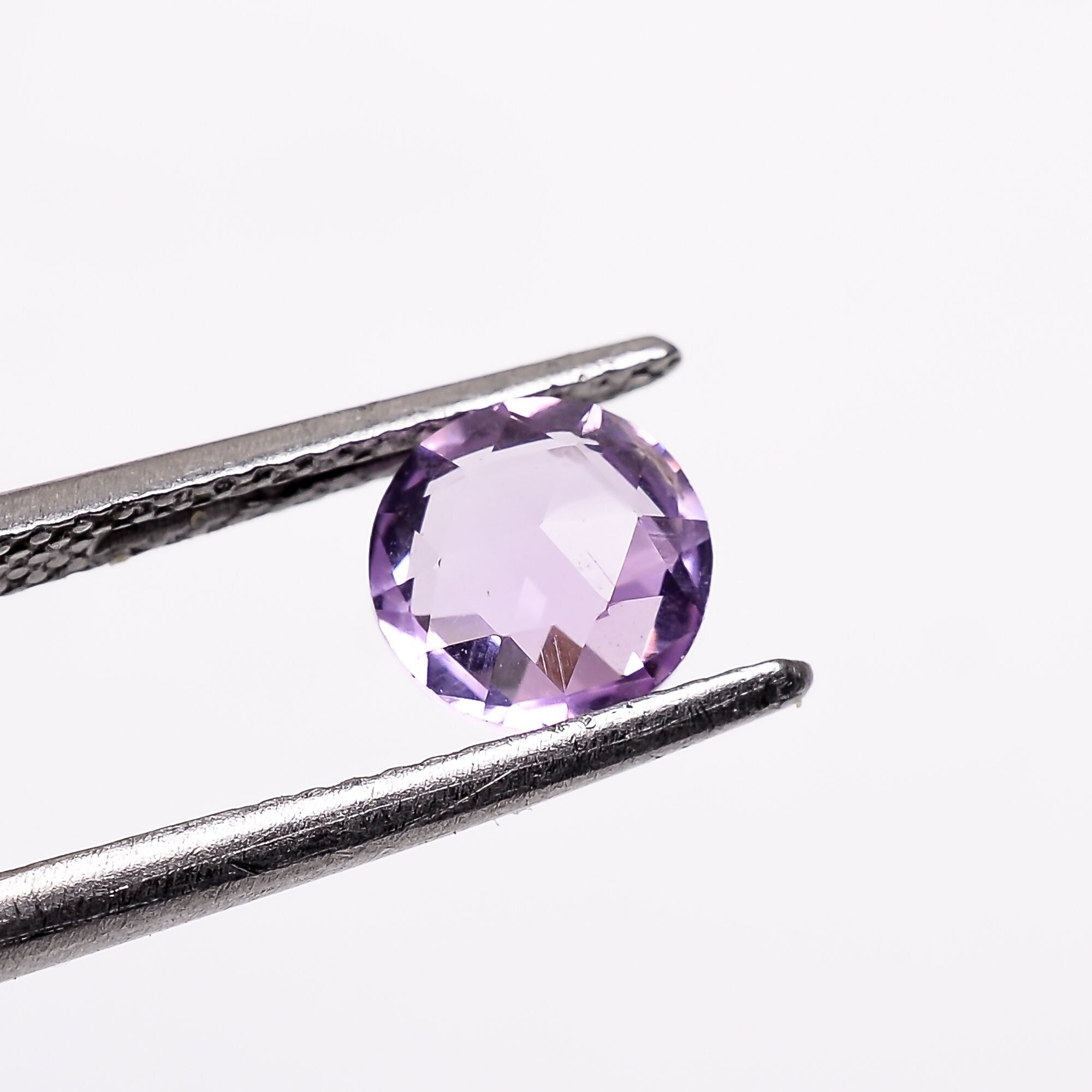Natural Rose De France Round Shape Briolette Cut, Pink Amethyst Loose Stone For Jewelry Making, Amethyst Round Cut Calibrate Size 6X6X3.5 mm