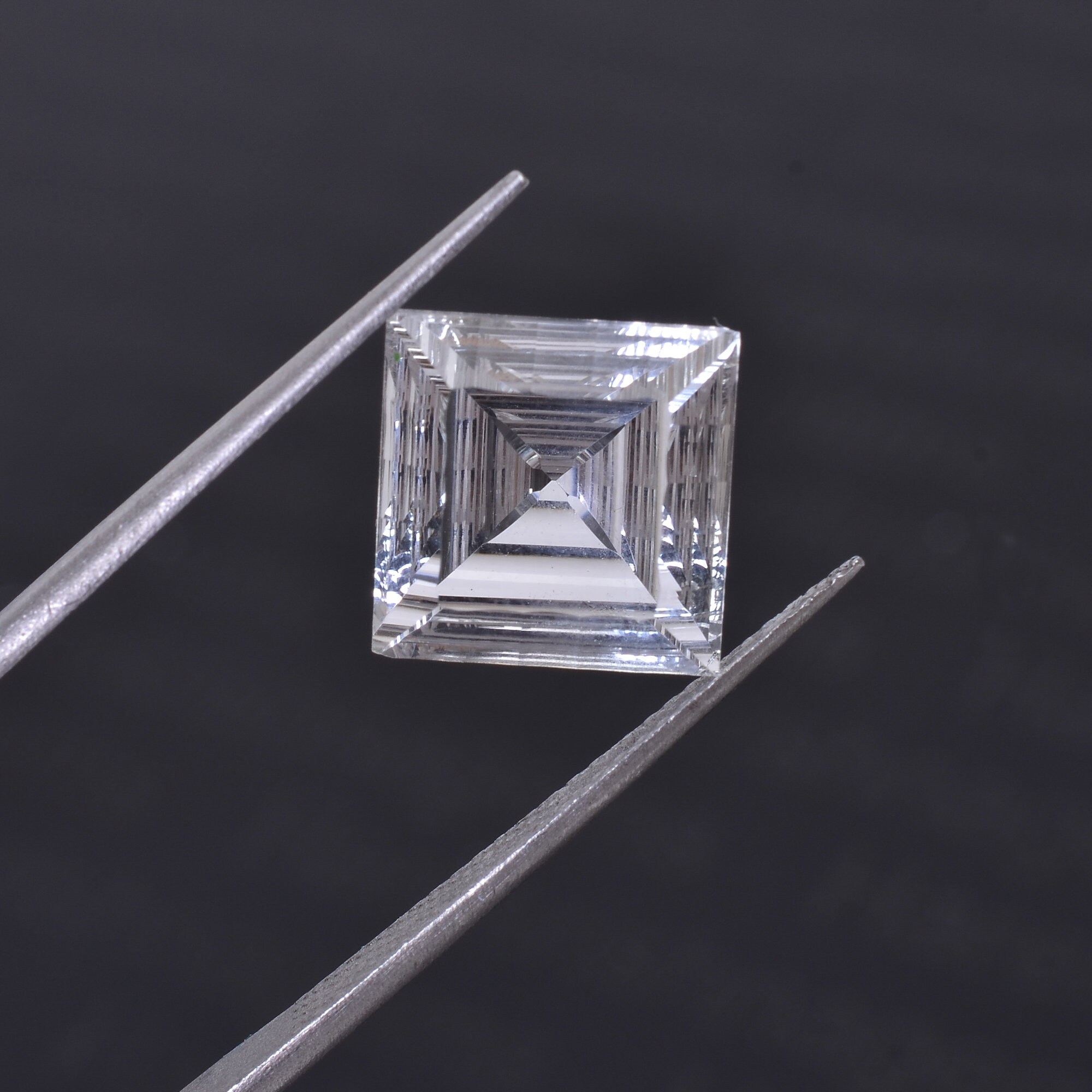 Natural Crystal Quartz Square Step Cut Loose Gemstone (12X12X8.5 Mm) - Etsy