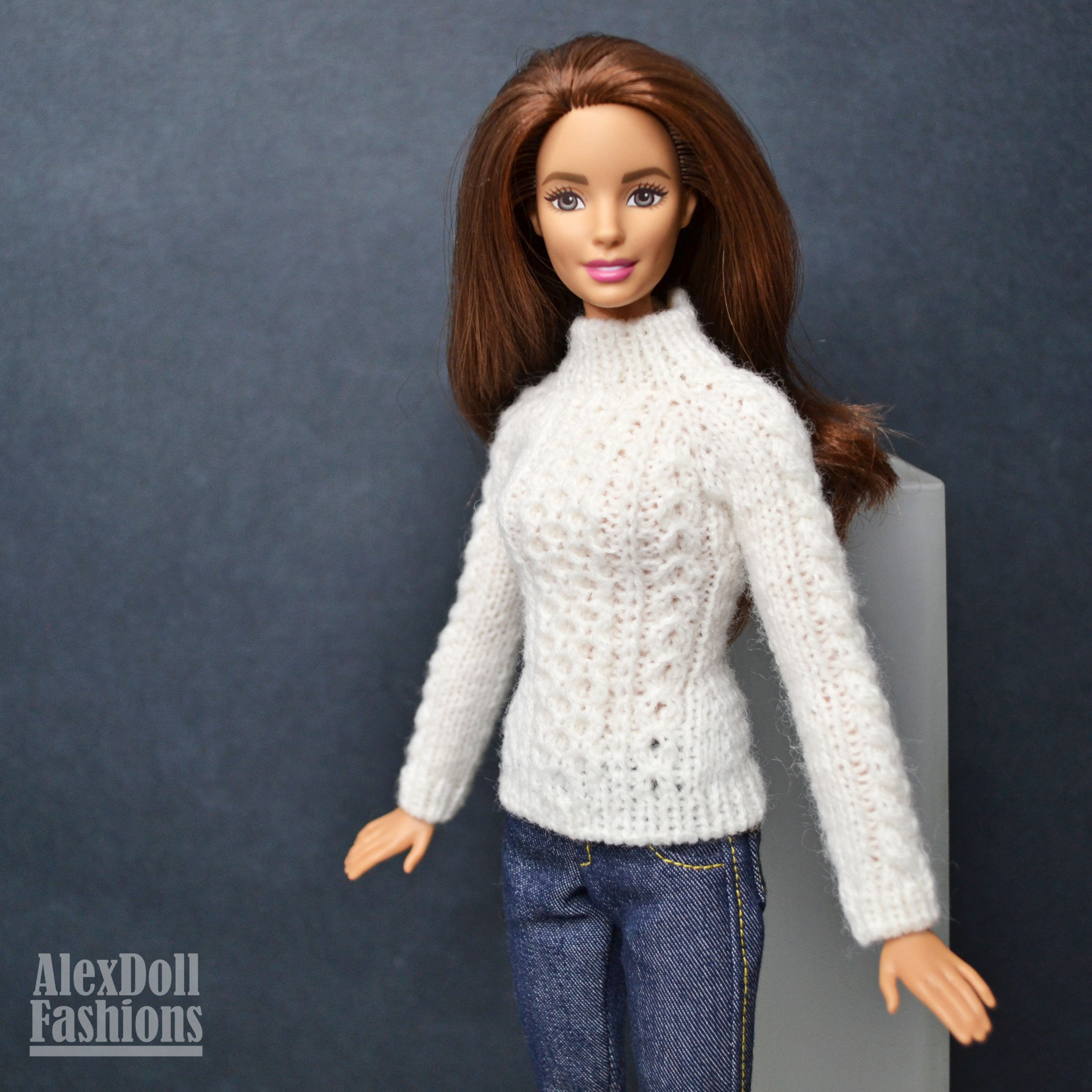 Sweater for Barbie doll knitted sweater clothes for Barbie Etsy