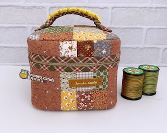 Square Zipper Pouch, PDF Pattern Only, Hand Sewing,