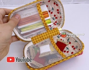 No.188 Hand Sewn Small Pouch PDF Pattern, Hand Sewing, No Written Instructions, YouTube Tutorial.