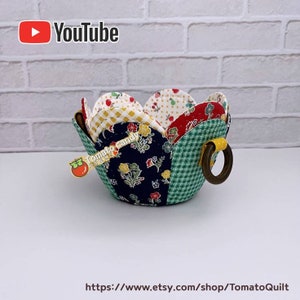 Nr.197 Bloemblaadjesmand 2type. Alleen handnaaipatroon, YouTube-tutorial, geen schriftelijke instructies, pdf direct te downloaden.