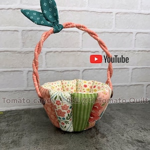 No.172 Paasmandje, alleen met de hand naaipatroon, YouTube-tutorial, geen schriftelijke instructies, pdf direct te downloaden.