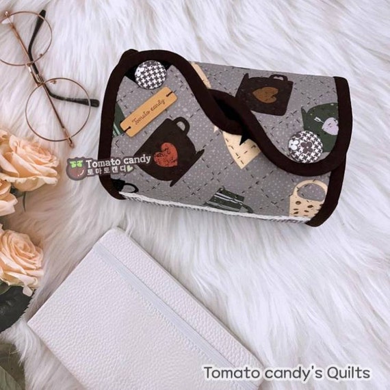 No.205 Thread Storage Pouch, PDF Pattern Only, Hand Sewing, YouTube Tutorial, No Written Instructions