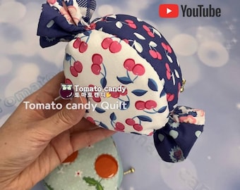 No.159 Cute Candy Shaped Pouch pattern, PDF Pattern Only, Hand Sewing, YouTube Tutorial, No Written Instructions