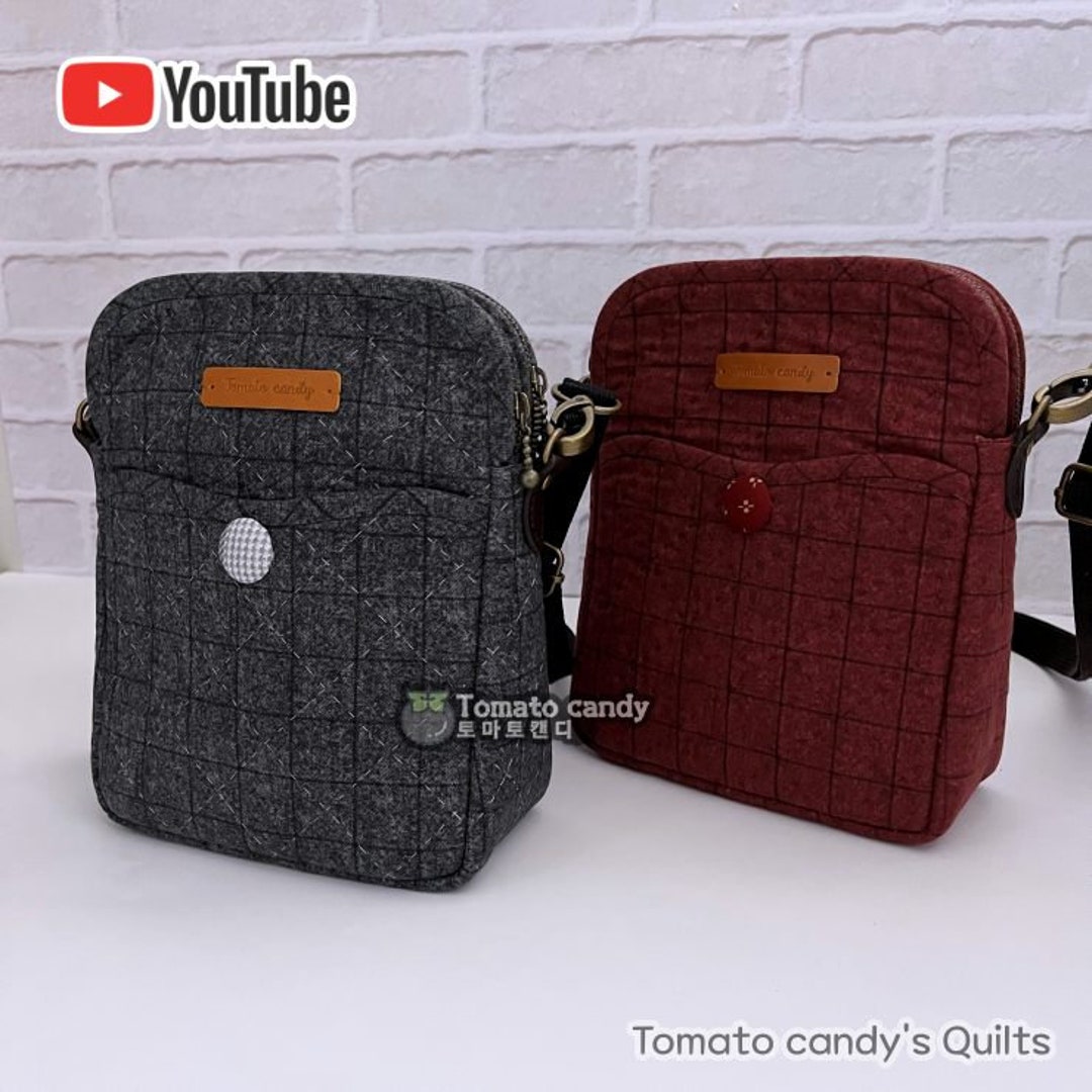 No.218 Double Zipper Crossbody Bag, PDF Sewing Pattern Only youtube