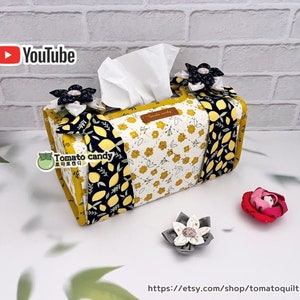 No.213 hoes bloementissuedoos, alleen met de hand naaipatroon, YouTube-tutorial, geen schriftelijke instructies, pdf-bestand direct te downloaden.