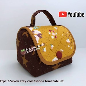 Nr. 144 Opbergdoos voor accessoires. Alleen handnaaipatroon, YouTube-tutorial, geen schriftelijke instructies, pdf direct te downloaden.