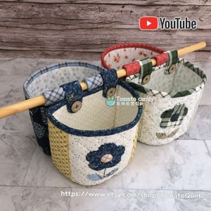 No.79 Accessory/storage basket pattern only PDF sewing pattern only (Youtube tutorial)