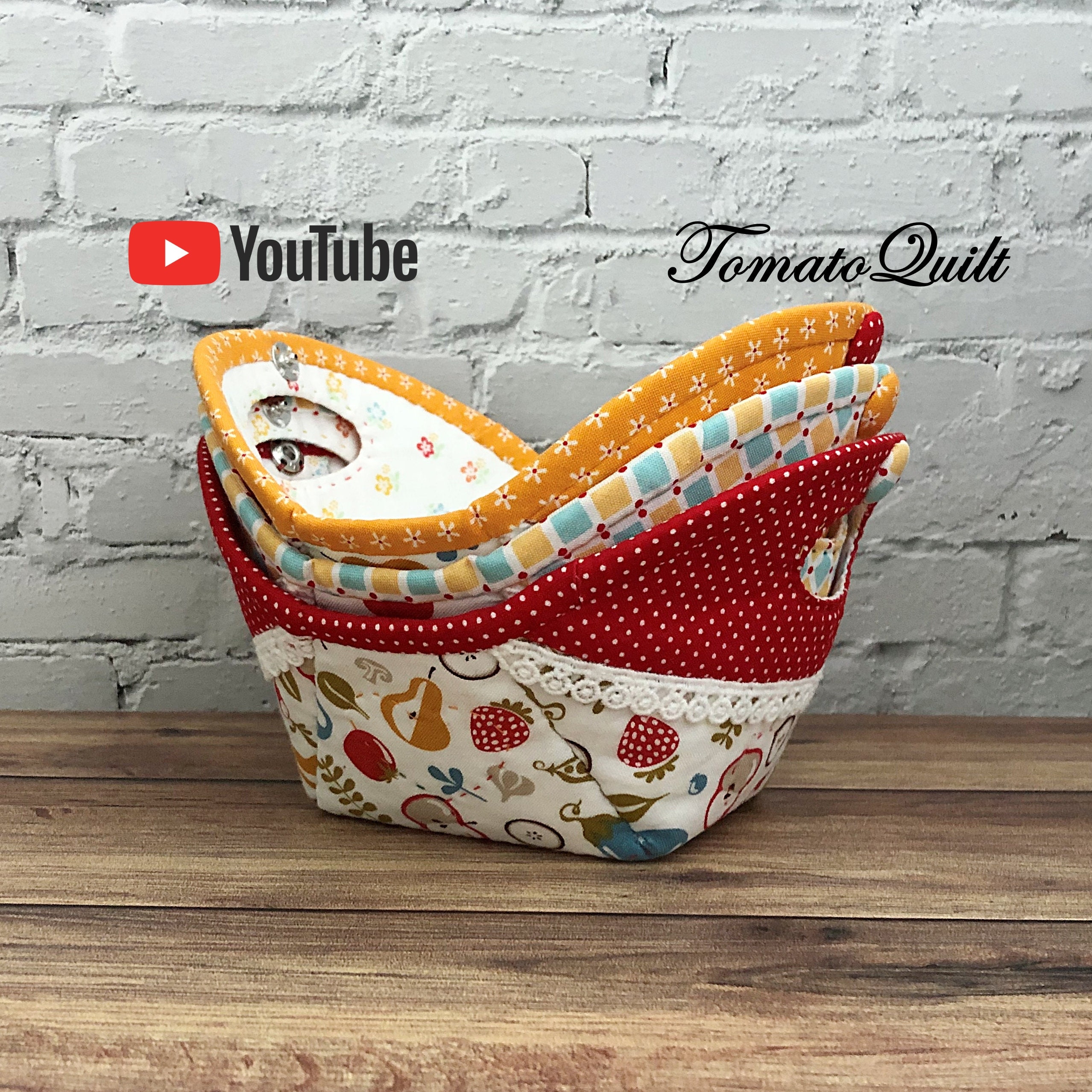 Quilt cookie BasketBowl PDF pattern only Etsy