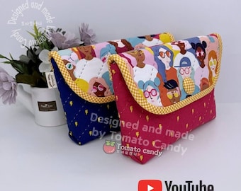 Pochette n°170. Patron de couture à la main uniquement, tutoriel YouTube, pas d'instructions écrites, téléchargement immédiat au format PDF.