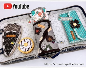 No.208 Sewing Tool Storage Bag, PDF Pattern Only, Hand Sewing, YouTube Tutorial, No Written Instructions