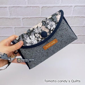 N.º 237 Cartera multiusos. Bolso de mano. Patrón de costura a mano únicamente, tutorial en YouTube, sin instrucciones escritas.