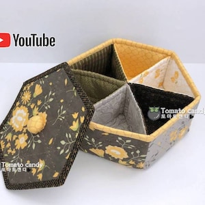 Nr.139 Sechseckiges Fach. Nur Handschnittmuster, YouTube-Tutorial, keine schriftlichen Anweisungen, Sofort-Download-PDF.