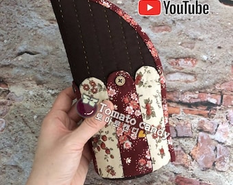 No.066 stand-up etui, alleen pdf-patroon, met de hand naaien, YouTube-tutorial, geen schriftelijke instructies