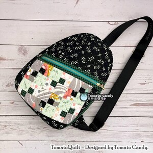No.051 Patchwork Sling Bag PDF Sewing Pattern – YouTube Tutorial, No Written Instructions