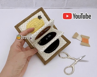 No.115 Fabric Needle Book, PDF Pattern Only, Hand Sewing, YouTube Tutorial, No Written Instructions