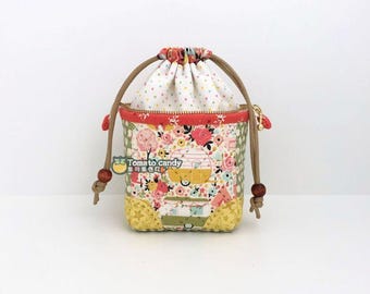 Patrón PDF para bolsa con cremallera y cordón n.° 150, costura a mano, sin instrucciones escritas, tutorial en YouTube.