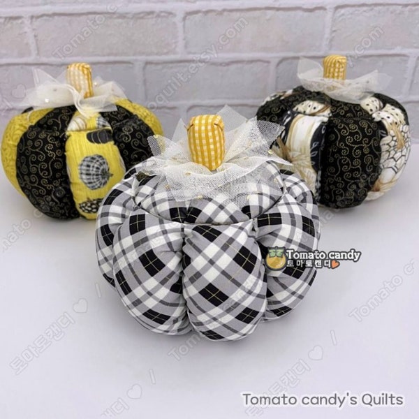 No.219 Pumpkin Basket Modèles PDF uniquement couture à la main (tutoriel Youtube), Thanksgiving, décoration intérieure de la maison