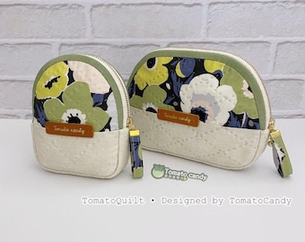 268 gewatteerd zakje in twee stijlen, alleen pdf-patroon, met de hand naaien, YouTube-tutorial, geen schriftelijke instructies