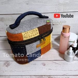 Nr.169 Quadratische große Tasche, Handschnittmuster, YouTube-Anleitung, keine schriftlichen Anleitungen, Sofort-Download PDF.