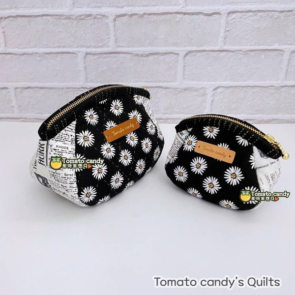 No.231 Voluminous Quilted Zipper Pouch PDF Sewing Pattern – Two Sizes, No Written Instructions