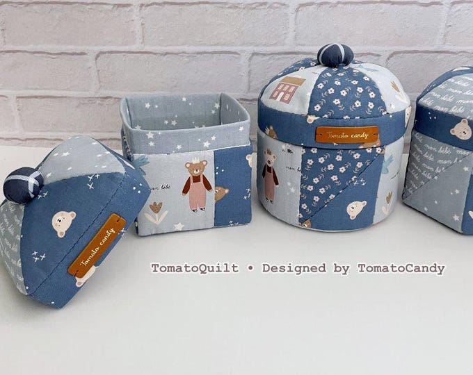 FOUR BASKETS PDF Sewing Pattern Tutorial. Basket Pattern. Fabric Bin ...