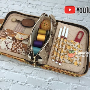 No.116 Sewing tool storage bag PDF sewing pattern only Youtube tutorial_Includes all 5 item patterns bundle image 2