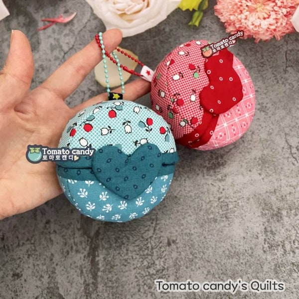 No.229 Capsule coin purse pouch  PDF patterns only hand sewing  (Youtube tutorial), funny, cute