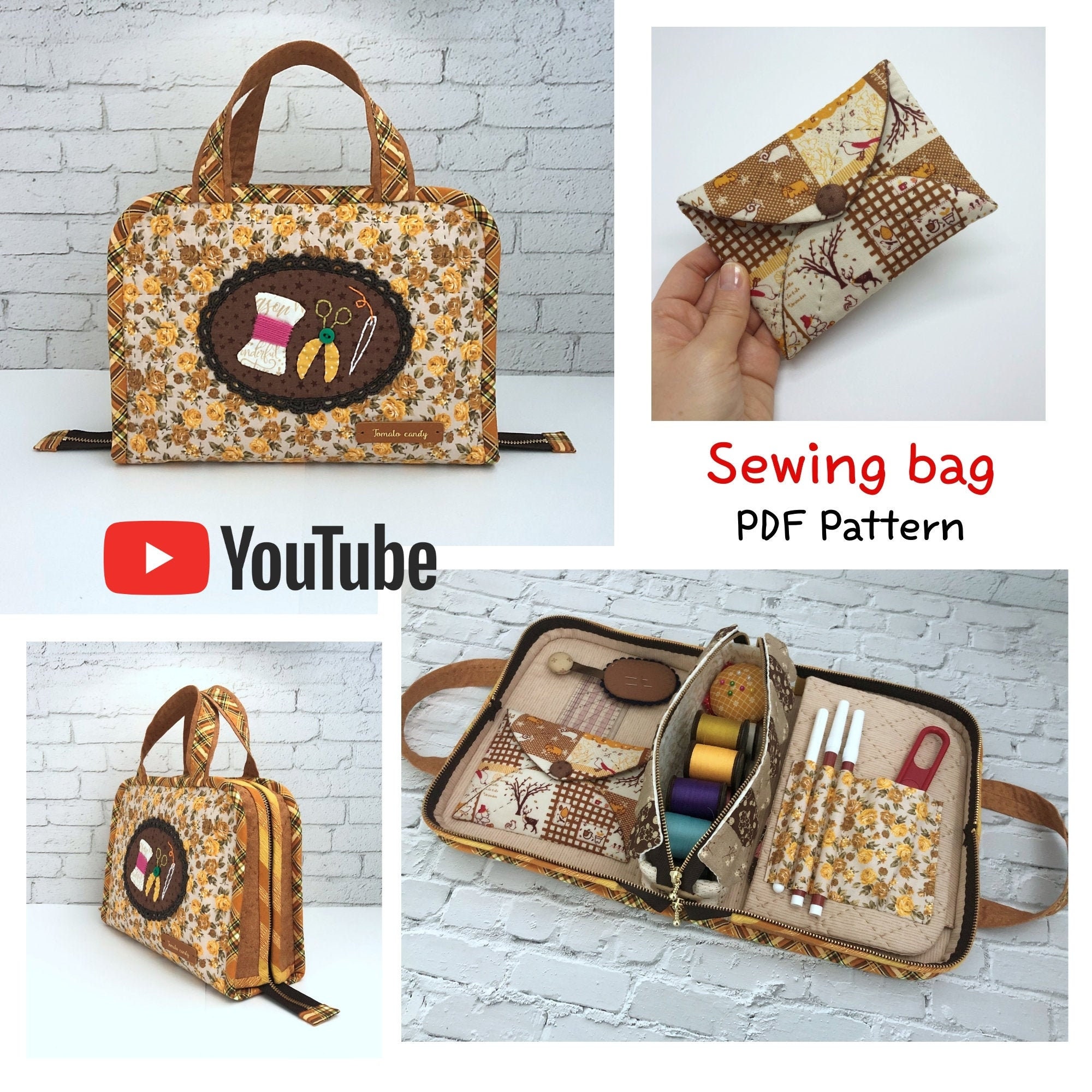 Quilt sewing bag PDF pattern only