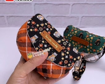 No.217 mollig minietui, pdf-handnaaipatroon, geen schriftelijke instructies, YouTube-tutorial