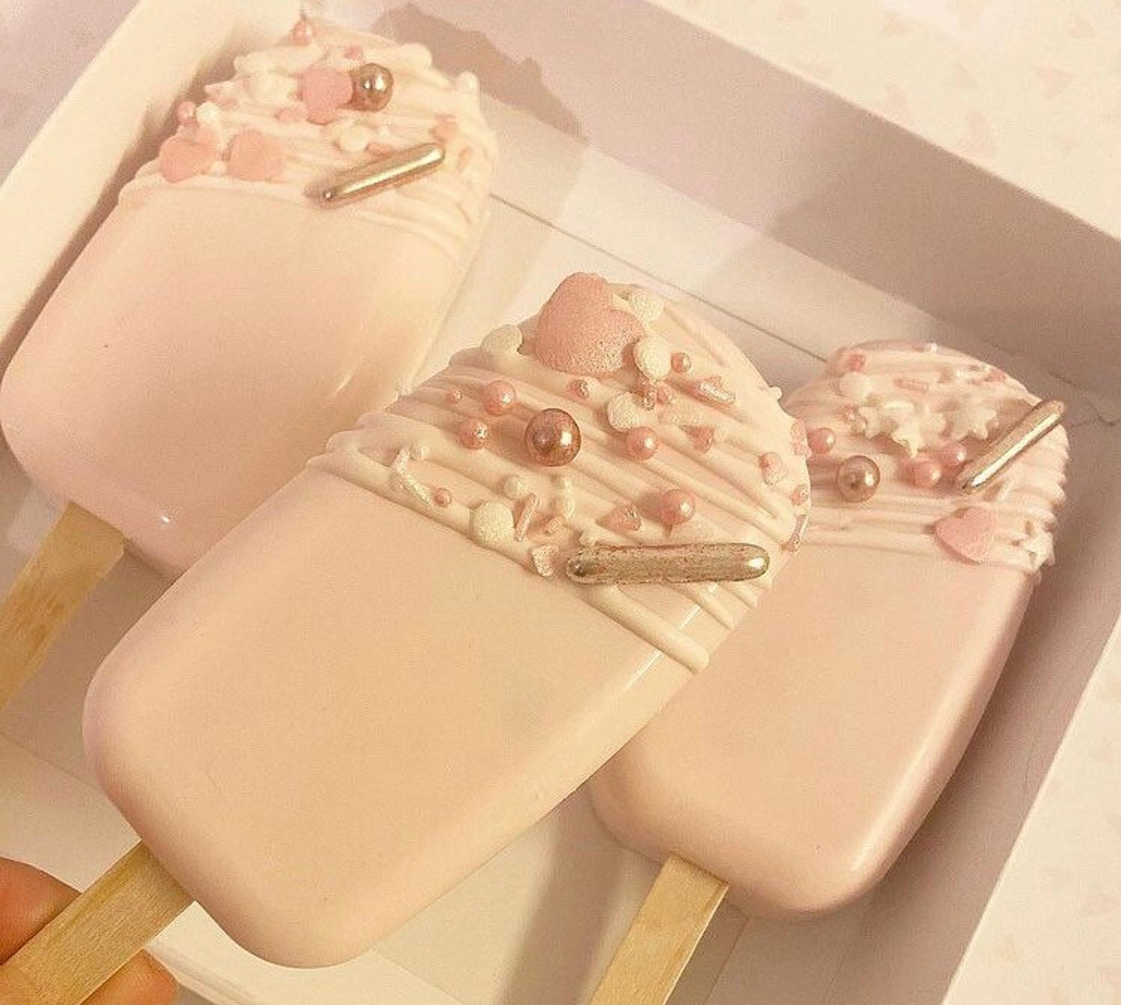 Pretty Pink Cakesicles Etsy