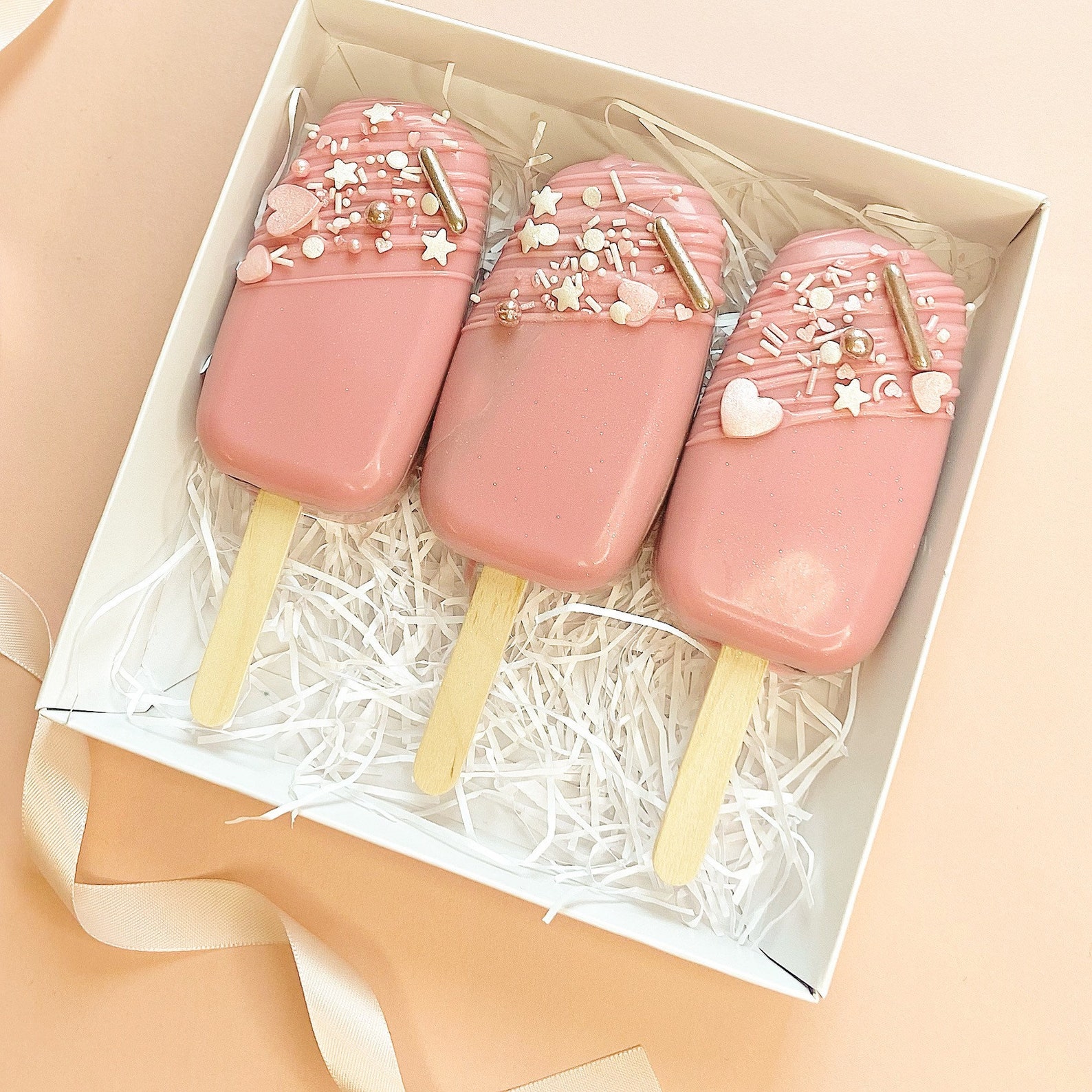 Pretty Pink Cakesicles Etsy