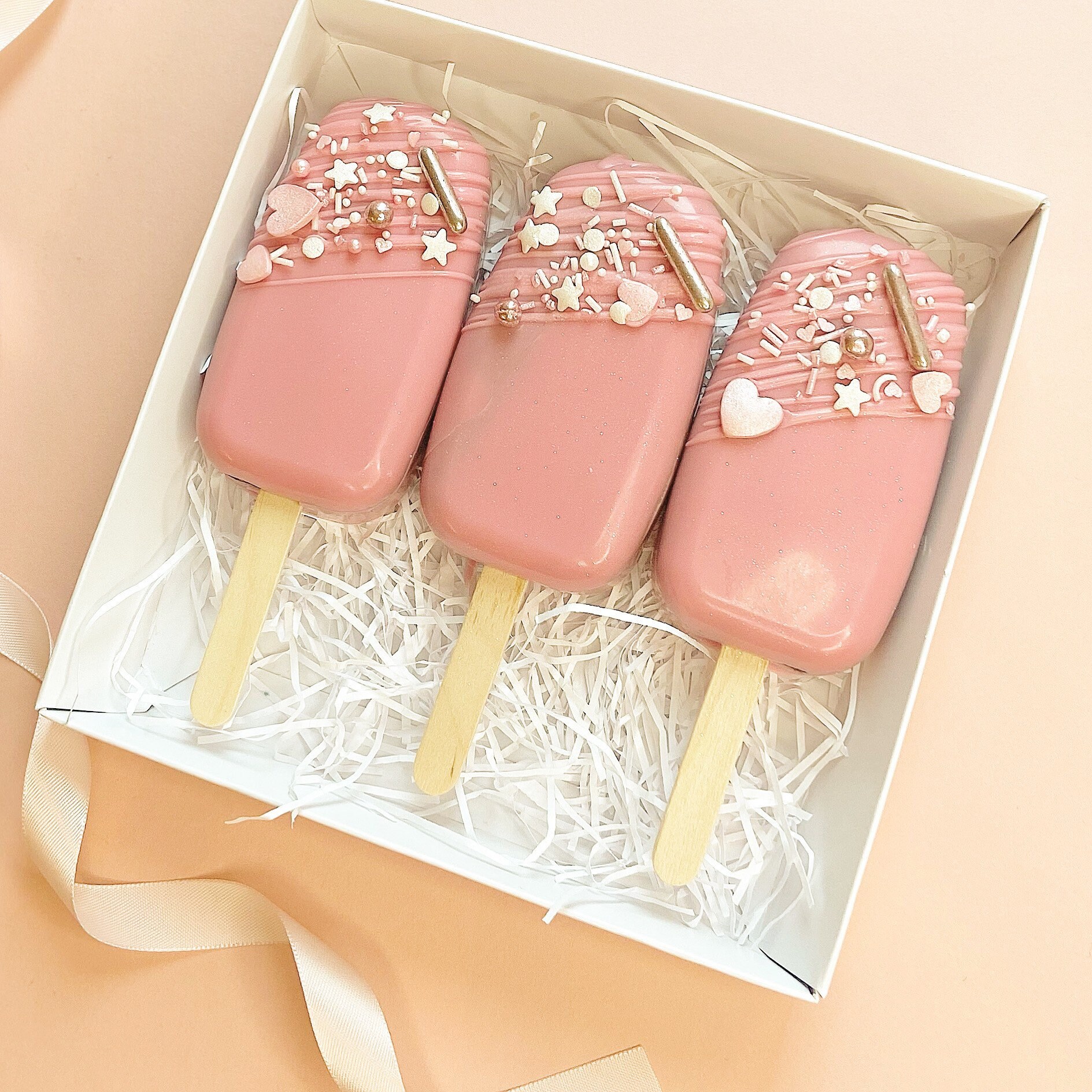 Pretty Pink Cakesicles Etsy
