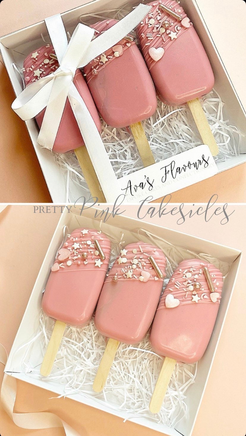 Pretty Pink Cakesicles Etsy