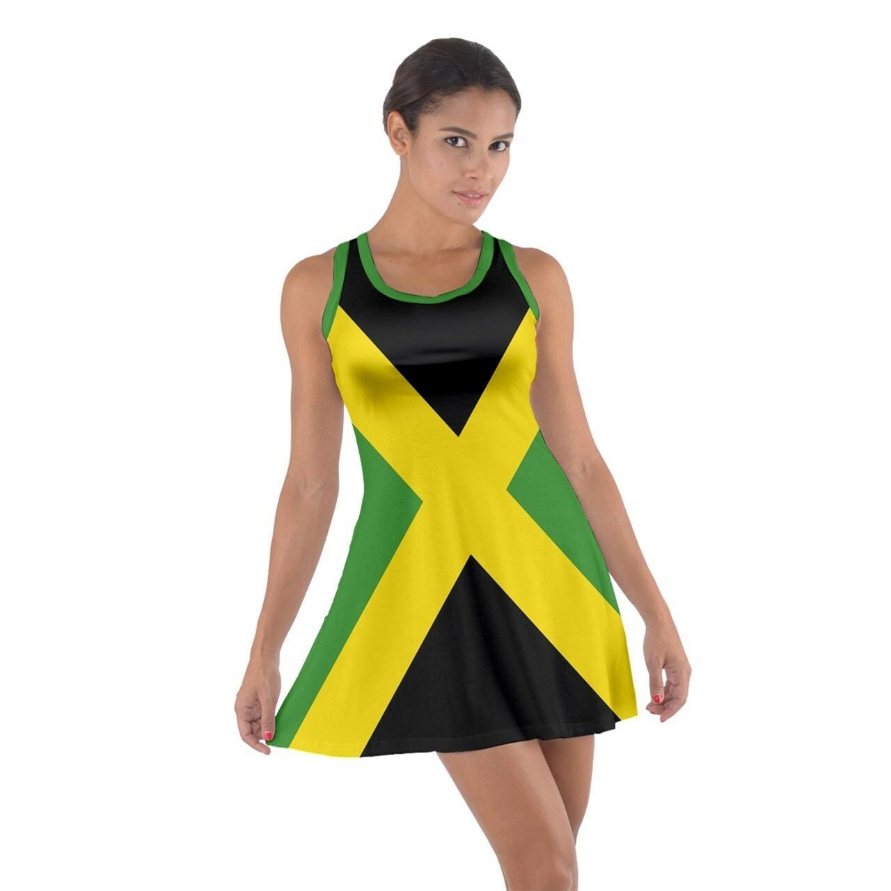 Jamaica Flag Sleeveless Sundress Dress Etsy