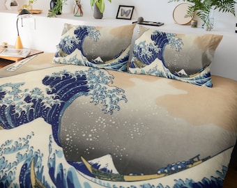 Grande onda Off Kanagawa Giapponese Art Duvet Copertina