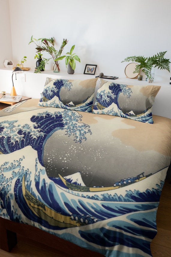 Great Wave Off Kanagawa Japanese Art Duvet Cover