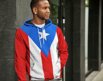 Puerto Rico Flag Pullover Hoodie