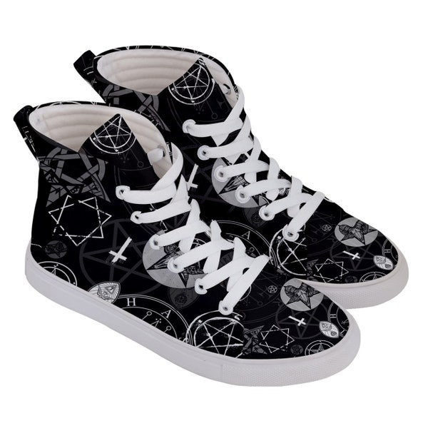 Witch Sign Print Men's Low Top Shoes main image 1