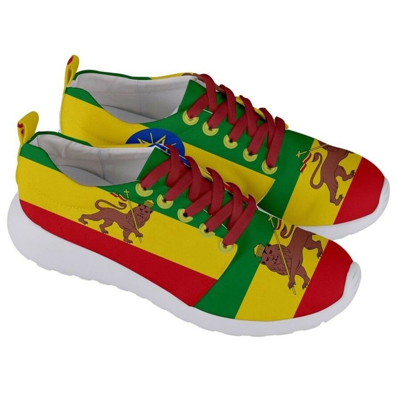 Unique Ethiopian Flag Shoes Etsy