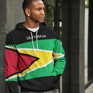 Guyana Flag Pullover Hoodie