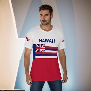 Hawaii Country Flag Stylish Men&#39;s T-Shirt