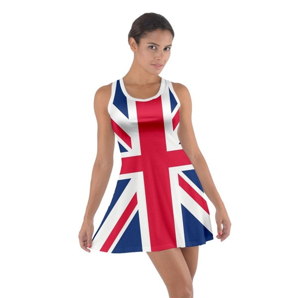 Royaume-Uni Union Jack Flag Racerback Dress